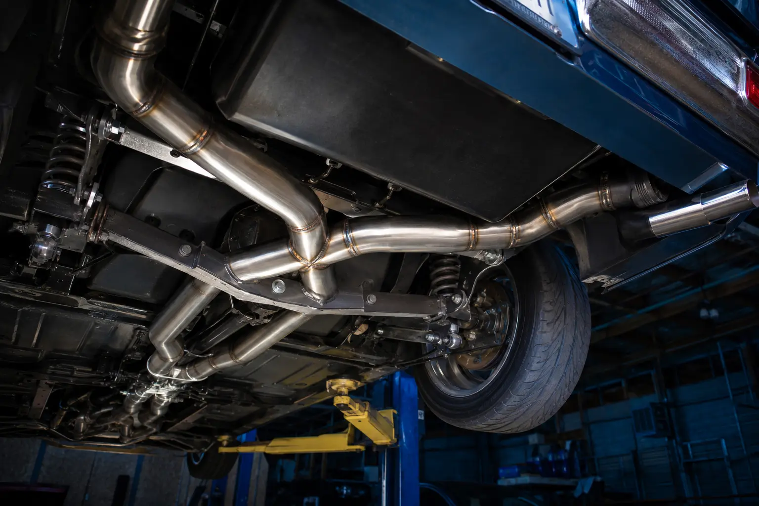 Chassis & Custom Exhaust by Ironwake Customs Custom chassis and exhaust fabrication detail by Ironwake Customs